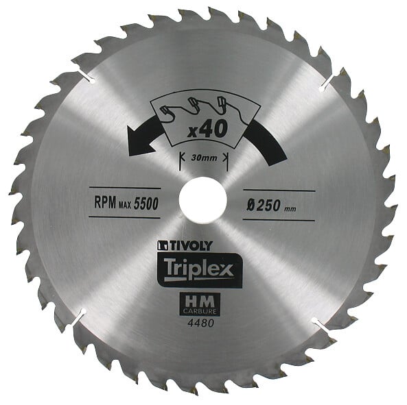TIVOLY - Lame de scie circulaire D230,24 dents - large