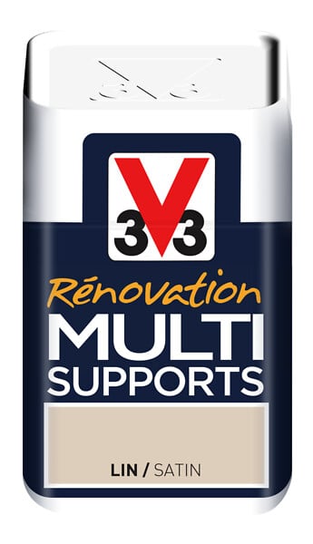V33 PEINTURE - Peinture Renov multi-supports Satin Lin Testeur 75ml - large
