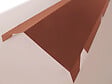 ONDOMETAL - Faîtière crantée double pan - Acier galva - Rouge - 210cm - vignette