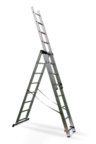 HAILO - Echelle transformable 3 plans - 2,25- 5m - large