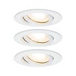 PAULMANN - Jeu de 3 spots encastrables à LED Nova - Blanc - vignette