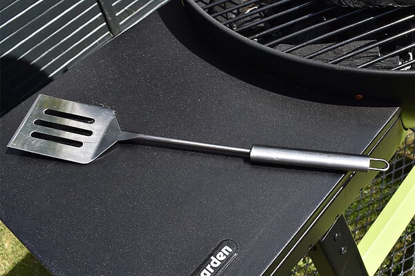 COOKIN G. - Spatule barbecue inox - 35,5 cm - Argenté - large
