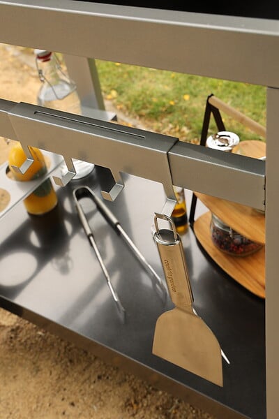 COOKIN G. - Spatule plancha inox - 26 cm - Lame large - large