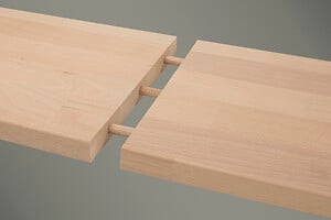 WOLFCRAFT - Tourillons en hêtre Ø10x40 - Lot de 120 pièces - large