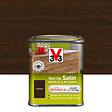 V33 BOIS - Vernis Meubles et Boiseries Satin Wengé - 0,25 L - vignette
