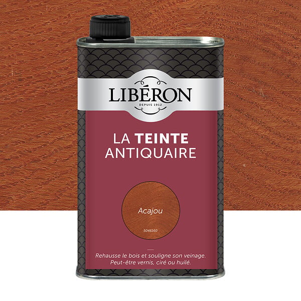 LIBERON - Teinte antiquaire bois durs Acajou Bidon 0.5l - large