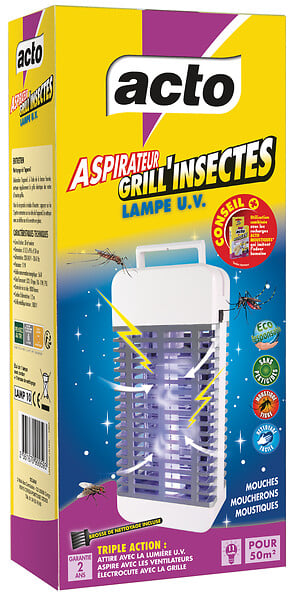 ACTO - Grill insectes aspirateur lampe uv - large