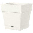 DEROMA - Pot carré avec réserve d'eau Quadro Save R - Blanc - 17x17cm - vignette