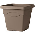 DEROMA - Pot carré Recyclat Quadro Day R - Taupe - 27,4L - vignette