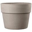 DEROMA - Pot de fleurs en terre cuite Perfetto Grafite - 24cm - Diam.24.5xH.19.7cm - vignette