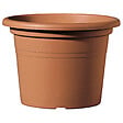DEROMA - Cylindre pot de fleurs rond - Terre rouge - Diam.50cm - vignette