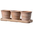 DEROMA - Mini pots Siena Toscana - Terre rosée - 35x11,5x10,5cm - vignette