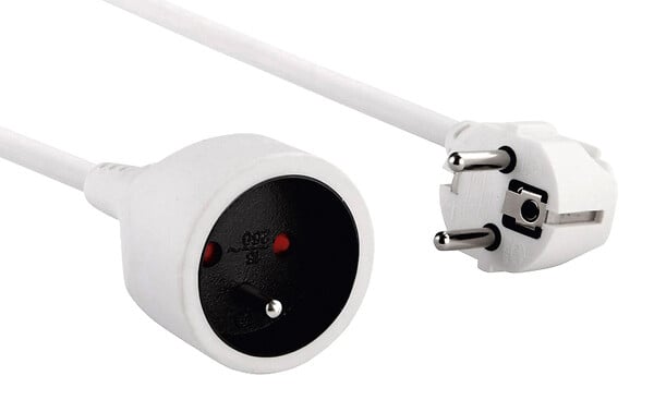 MC KENZIE - Prolongateur 10-16A - Blanc - L10m - large