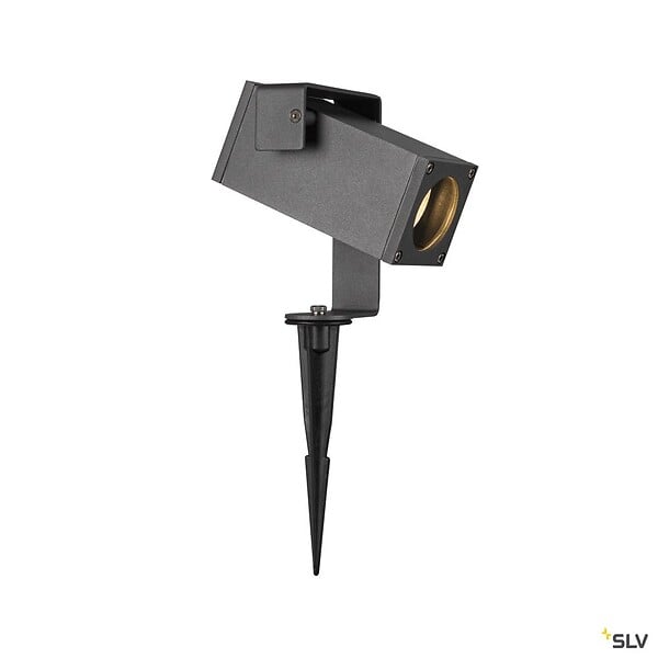 SLV - Spot sur piquet extérieur anthracite SLV THEO BRACKET, GU10/LED GU10 51mm, 7W max, IP65 - large
