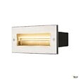 SLV - Encastré mural extérieur BRICK, asymétrique, inox, LED, 11W, 3000K, IP65, collerette inox 316 - vignette