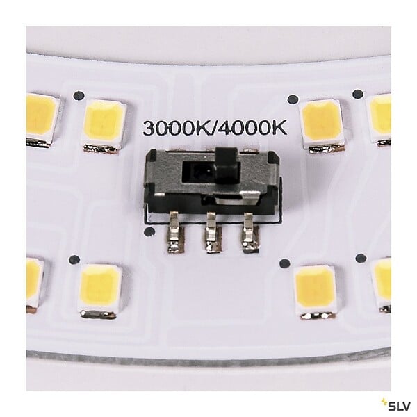 SLV - Applique et plafonnier intérieur rond LIPSY® 30, Drum, blanc, LED - Ø 30 cm - large