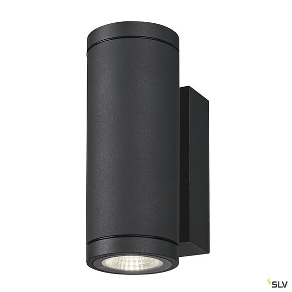SLV - Applique extérieure SLV ENOLA ROUND UP/DOWN, rond, anthracite, LED, 53W, 3000K/4000K, IP65 - Taille S - large