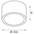 SLV - Plafonnier extérieur SLV ROX, alu brossé, GX53/TCR-TSE, 11W max, IP44 - vignette