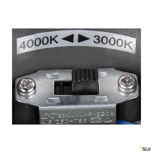 SLV - Plafonnier extérieur SLV OVALISK, anthracite, LED, 7,5W, 3000/4000K, IP65, interrupteur CCT - large
