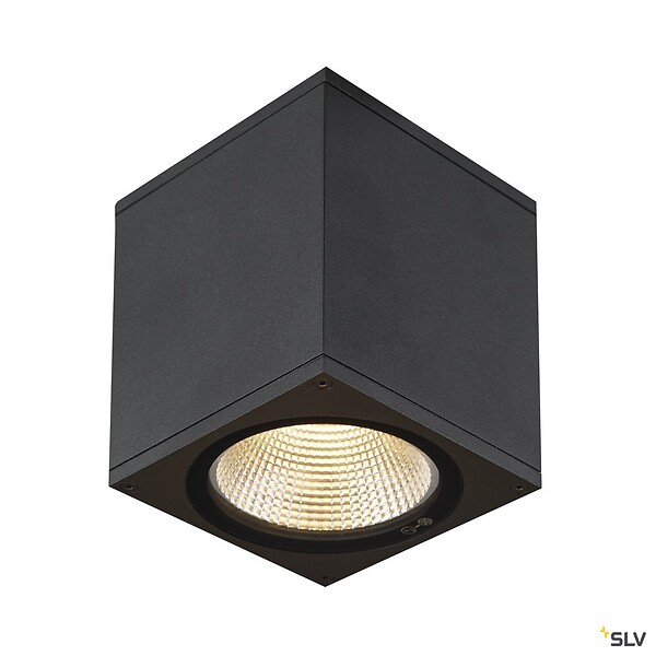 SLV - Plafonnier extérieur carré SLV ENOLA SQUARE avec LED intégrée - 10 x 10 x 12,5 cm - large