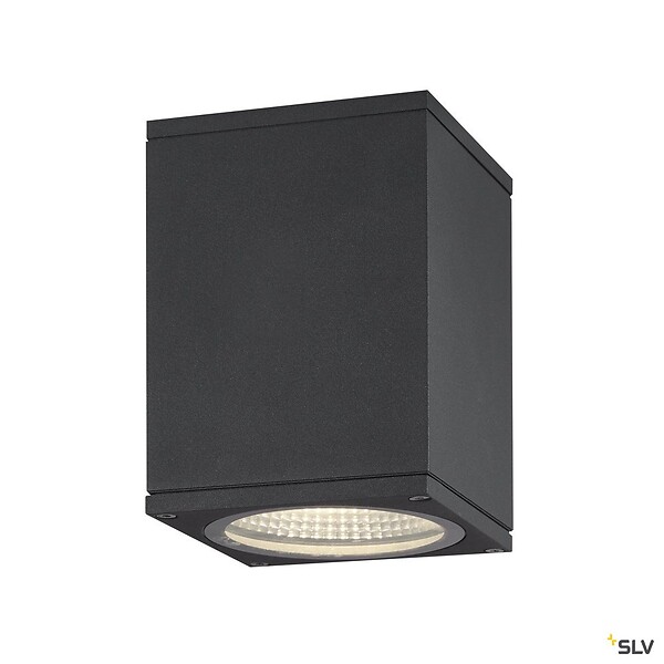SLV - Plafonnier extérieur carré SLV ENOLA SQUARE avec LED intégrée - 8,6 x 8,6 x 12,5 cm - large