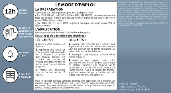 LIBERON - Peinture Les Dégradés Satin Les verts printemps 600ml - large