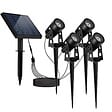 LUMISKY - 4 Spots solaires connectés ROUNDY Blanc 200LM - vignette