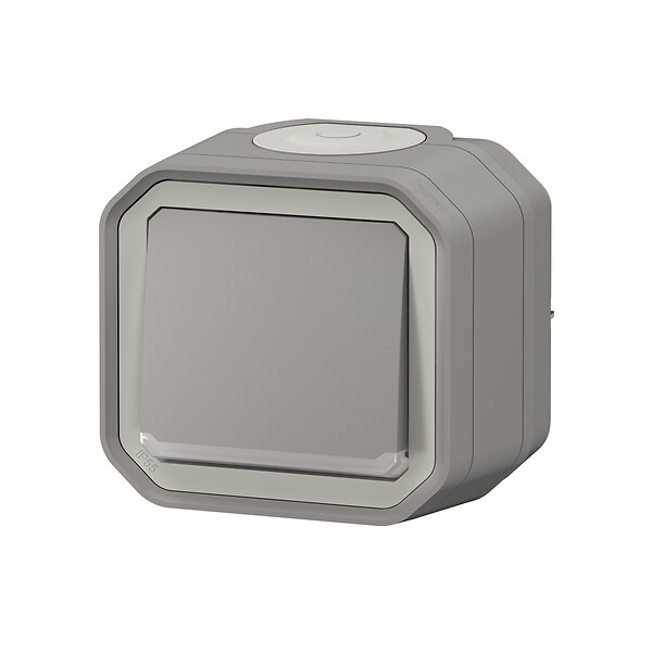 LEGRAND - Plexo interrupteur ou va-et-vient temoin  - Gris -  saillie - large