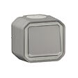 LEGRAND - Plexo interrupteur ou va-et-vient temoin  - Gris -  saillie - vignette