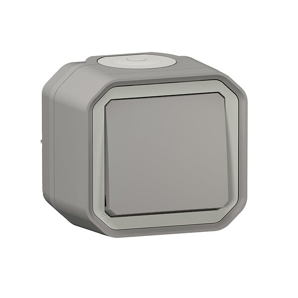LEGRAND - Plexo poussoir - Gris-saillie - large