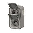 LEGRAND - Plexo double prise précablée verticale std franco-belge - Gris - vignette