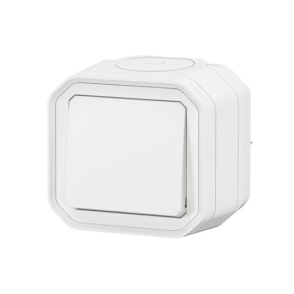 LEGRAND - Interrupteur étanche - PVC - Plexo - Blanc - IP55 - large