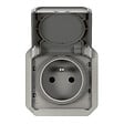 LEGRAND - Plexo prise de courant std franco-belge  - Gris - composable - vignette