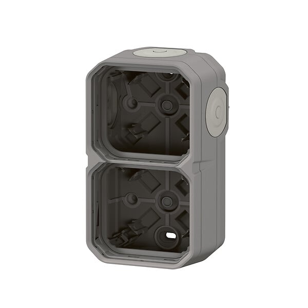 LEGRAND - Plexo boitier 2 postes - Gris - large