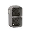 LEGRAND - Plexo boitier 2 postes - Gris - vignette