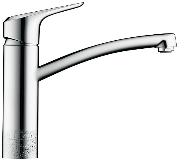 HANSGROHE - Mitigeur évier de cuisine Ecos M - Gris Chrome - large