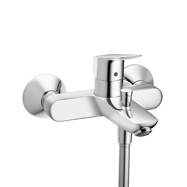 HANSGROHE - Mitigeur de bain mural - Laiton - MyCube - Chrome - large