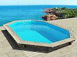 HABITAT ET JARDIN - Piscine bois " Cancun " - 6.53 x 4.41 x 1.45 m - vignette