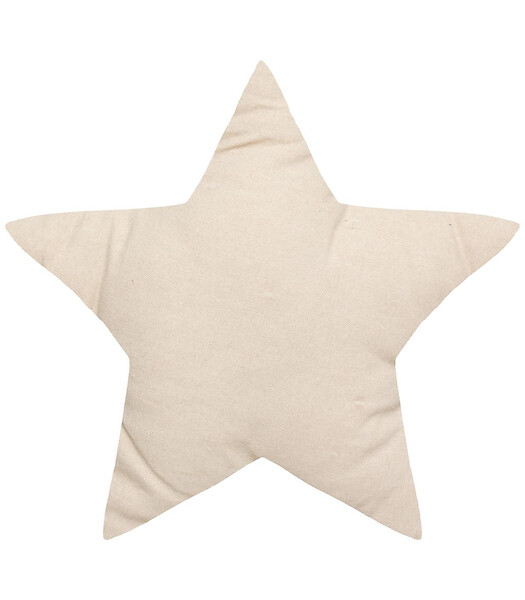 ATMOSPHERA - Coussin décoratif Étoile Berlingot Beige 40 x 40 cm - large