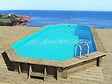 HABITAT ET JARDIN - Piscine bois " Sevilla " - 8.57 x 4.57 x 1.45 m - vignette