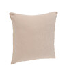 ATMOSPHERA - Coussin déhoussable en Coton Beige lin 38 x 38 cm - vignette