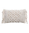 ATMOSPHERA - Coussin déhoussable Macramé en Coton 30 x 50 cm - vignette
