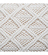 ATMOSPHERA - Coussin déhoussable Macramé en Coton 30 x 50 cm - vignette