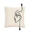 ATMOSPHERA - Housse de Coussin Visage Corde 40 x 40 cm - vignette