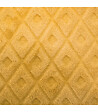 ATMOSPHERA - Coussin déhoussable Ocre motif en relief 40 x 40 cm - vignette
