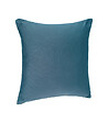 ATMOSPHERA - Coussin déhoussable en Coton Bleu canard 38 x 38 cm - vignette