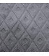 ATMOSPHERA - Coussin déhoussable Gris foncé motif en relief 40 x 40 cm - vignette