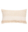 ATMOSPHERA - Coussin déhoussable Jacquard sable 30 x 50 cm - vignette