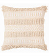 ATMOSPHERA - Coussin déhoussable en Coton Jacquard motif en relief 40 x 40 cm - vignette