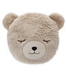 ATMOSPHERA - Coussin décoratif Ours en Fourrure beige  D 27 cm - vignette